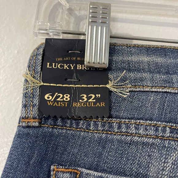 LUCKY BRAND Jeans Women's 6/28 Medium Wash NWT Sofia Straight Leg 32" Inseam - Picture 6 of 11
